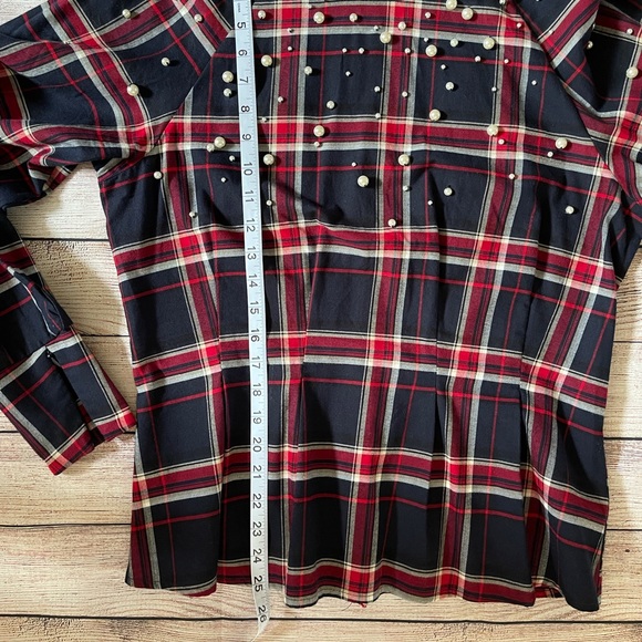 Beaded Flannel Blouse - Picture 6 of 7